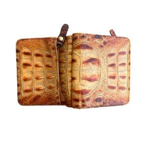 BRAHMIN BROWN LEATHER WALLET